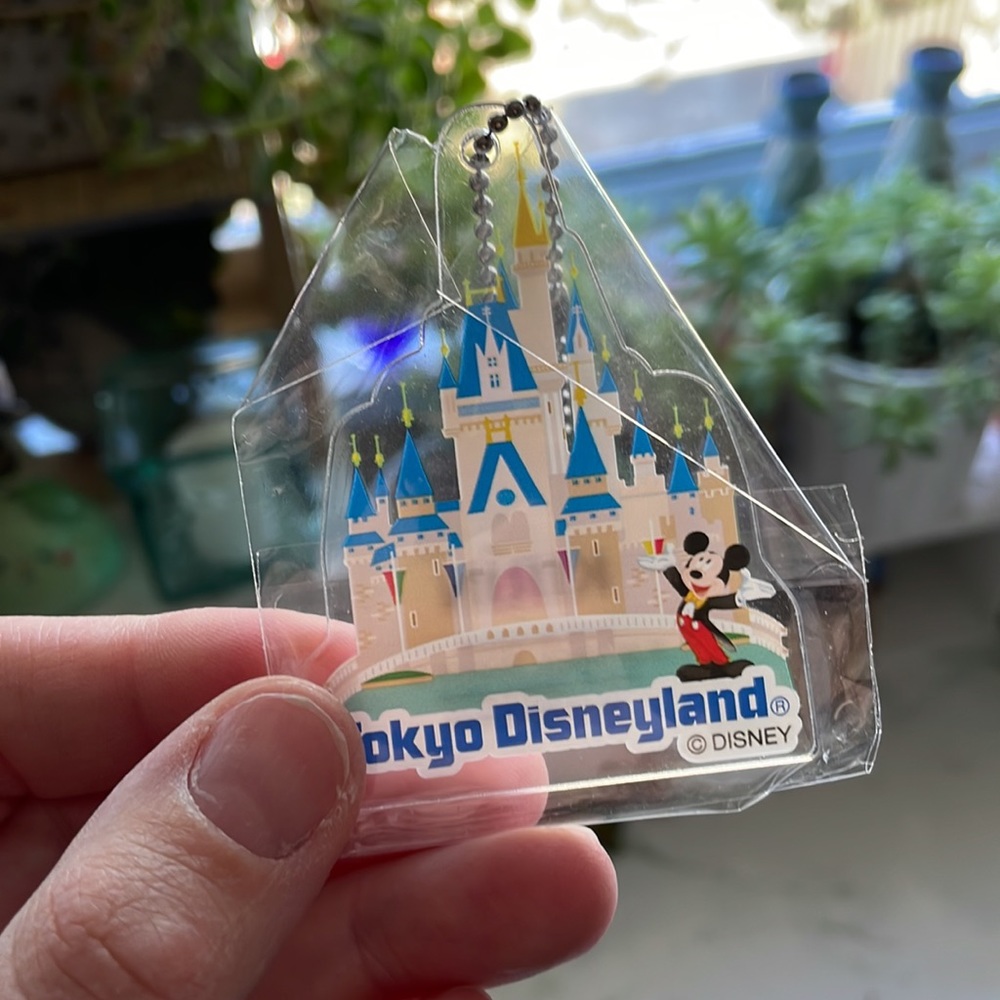 Tokyo Disneyland clear acrylic keychain - add on item